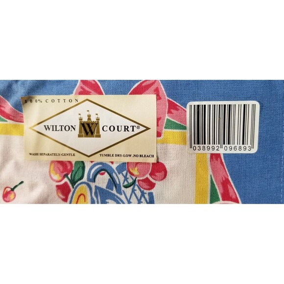 Placemats Teapot Cup & Fruit Set of 4  Classic Design New Tags Wilton Court - Picture 2 of 5